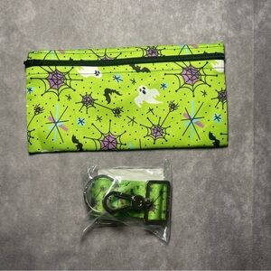 Harveys Seatbelt Modster Mash CNG Ghosts Bats Spiderwebs Halloween +custom Pouch